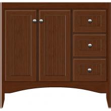 Strasser Woodenwork 30-548 - 36 X 18 X 34.5 Wallingford View Vanity Beaded Pecan Cherry Rh