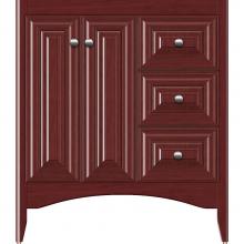 Strasser Woodenwork 31-991 - 30 X 21 X 34.5 Wallingford View Vanity Classic Miter Dk Cherry Rh