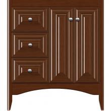 Strasser Woodenwork 30-947 - 30 X 18 X 34.5 Wallingford View Vanity Classic Miter Pecan Cherry Lh