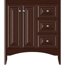 Strasser Woodenwork 33-305 - 30 X 18 X 34.5 Wallingford View Vanity Classic Miter Choc Cherry Rh