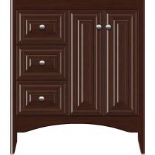 Strasser Woodenwork 33-306 - 30 X 21 X 34.5 Wallingford View Vanity Classic Miter Choc Cherry Lh