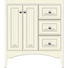 Strasser Woodenwork 32-000 - 30 X 21 X 34.5 Wallingford View Vanity Classic Miter Sat Biscuit Rh