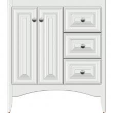 Strasser Woodenwork 33-990 - 30 X 21 X 34.5 Wallingford View Vanity Classic Miter Powder Grey Rh