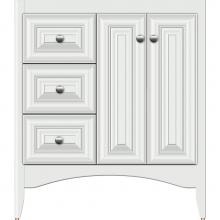 Strasser Woodenwork 33-992 - 30 X 21 X 34.5 Wallingford View Vanity Classic Miter Powder Grey Lh