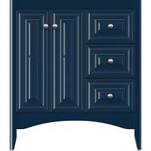 Strasser Woodenwork 32-049 - 30 X 18 X 34.5 Wallingford View Vanity Classic Miter Lapis Night Rh