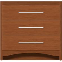 Strasser Woodenwork 45-639 - 36 X 18 X 34.5 Ravenna Town Vanity Slab Cinn Cherry 3 Drw