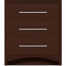 Strasser Woodenwork 45-472 - 30 X 21 X 34.5 Ravenna Town Vanity Slab Choc Cherry 3 Drw