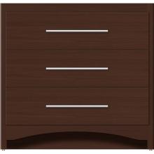 Strasser Woodenwork 45-638 - 36 X 18 X 34.5 Ravenna Town Vanity Slab Choc Oak 3 Drw