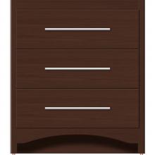 Strasser Woodenwork 45-463 - 30 X 21 X 34.5 Ravenna Town Vanity Slab Choc Oak 3 Drw