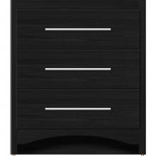 Strasser Woodenwork 45-468 - 30 X 21 X 34.5 Ravenna Town Vanity Slab Midnight Oak 3 Drw