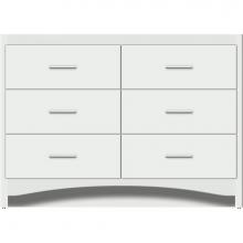 Strasser Woodenwork 46-231 - 48 X 21 X 34.5 Ravenna Town Vanity Slab Powder Grey 6 Drw