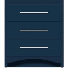 Strasser Woodenwork 45-467 - 30 X 21 X 34.5 Ravenna Town Vanity Slab Lapis Night 3 Drw
