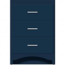 Strasser Woodenwork 45-209 - 24 X 21 X 34.5 Ravenna Town Vanity Slab Lapis Night 3 Drw