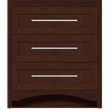 Strasser Woodenwork 45-455 - 30 X 21 X 34.5 Ravenna Town Vanity Shaker Choc Cherry 3 Drw