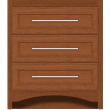 Strasser Woodenwork 45-298 - 30 X 18 X 34.5 Ravenna Town Vanity Deco Miter Cinn Cherry 3 Drw