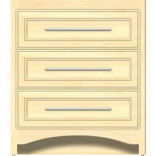 Strasser Woodenwork 45-419 - 30 X 21 X 34.5 Ravenna Town Vanity Deco Miter Nat Maple 3 Drw