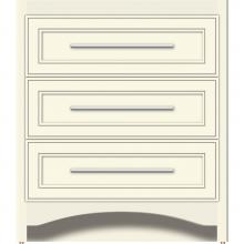 Strasser Woodenwork 45-308 - 30 X 18 X 34.5 Ravenna Town Vanity Deco Miter Sat Biscuit 3 Drw