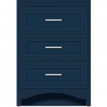 Strasser Woodenwork 45-062 - 24 X 21 X 34.5 Ravenna Town Vanity Deco Miter Lapis Night 3 Drw