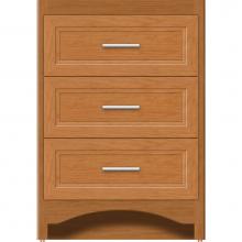 Strasser Woodenwork 45-081 - 24 X 21 X 34.5 Ravenna Town Vanity Ogee Miter Nat Cherry 3 Drw