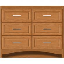 Strasser Woodenwork 45-879 - 42 X 18 X 34.5 Ravenna Town Vanity Ultra Nat Cherry 6 Drw