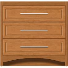 Strasser Woodenwork 45-661 - 36 X 18 X 34.5 Ravenna Town Vanity Ultra Nat Cherry 3 Drw
