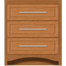 Strasser Woodenwork 45-534 - 30 X 21 X 34.5 Ravenna Town Vanity Ultra Nat Cherry 3 Drw