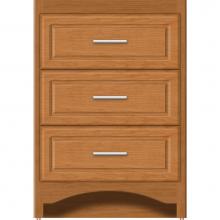 Strasser Woodenwork 45-256 - 24 X 21 X 34.5 Ravenna Town Vanity Ultra Nat Cherry 3 Drw