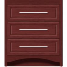 Strasser Woodenwork 45-482 - 30 X 21 X 34.5 Ravenna Town Vanity Ultra Dk Cherry 3 Drw