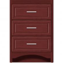 Strasser Woodenwork 45-252 - 24 X 21 X 34.5 Ravenna Town Vanity Ultra Dk Cherry 3 Drw