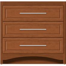 Strasser Woodenwork 45-765 - 36 X 21 X 34.5 Ravenna Town Vanity Ultra Cinn Cherry 3 Drw