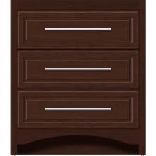 Strasser Woodenwork 45-537 - 30 X 21 X 34.5 Ravenna Town Vanity Ultra Choc Cherry 3 Drw