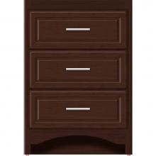 Strasser Woodenwork 45-259 - 24 X 21 X 34.5 Ravenna Town Vanity Ultra Choc Cherry 3 Drw
