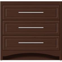 Strasser Woodenwork 45-764 - 36 X 21 X 34.5 Ravenna Town Vanity Ultra Choc Oak 3 Drw