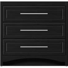 Strasser Woodenwork 45-769 - 36 X 21 X 34.5 Ravenna Town Vanity Ultra Midnight Oak 3 Drw