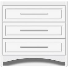 Strasser Woodenwork 45-778 - 36 X 21 X 34.5 Ravenna Town Vanity Ultra Sat White 3 Drw