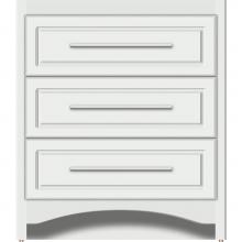 Strasser Woodenwork 45-381 - 30 X 18 X 34.5 Ravenna Town Vanity Ultra Powder Grey 3 Drw