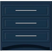Strasser Woodenwork 45-659 - 36 X 18 X 34.5 Ravenna Town Vanity Ultra Lapis Night 3 Drw