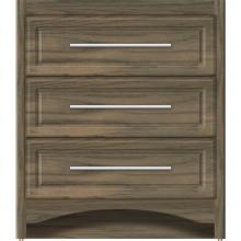 Strasser Woodenwork 45-483 - 30 X 21 X 34.5 Ravenna Town Vanity Ultra Dusky Oak 3 Drw