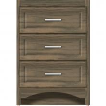 Strasser Woodenwork 45-253 - 24 X 21 X 34.5 Ravenna Town Vanity Ultra Dusky Oak 3 Drw