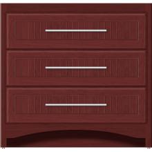 Strasser Woodenwork 45-546 - 36 X 18 X 34.5 Ravenna Town Vanity Beaded Dk Cherry 3 Drw