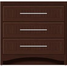 Strasser Woodenwork 45-550 - 36 X 18 X 34.5 Ravenna Town Vanity Beaded Choc Cherry 3 Drw