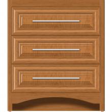 Strasser Woodenwork 45-288 - 30 X 18 X 34.5 Ravenna Town Vanity Classic Miter Nat Cherry 3 Drw