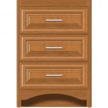 Strasser Woodenwork 44-647 - 24 X 18 X 34.5 Ravenna Town Vanity Classic Miter Nat Cherry 3 Drw