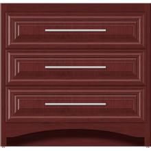 Strasser Woodenwork 45-558 - 36 X 18 X 34.5 Ravenna Town Vanity Classic Miter Dk Cherry 3 Drw