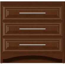 Strasser Woodenwork 45-683 - 36 X 21 X 34.5 Ravenna Town Vanity Classic Miter Pecan Cherry 3 Drw