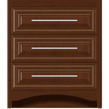 Strasser Woodenwork 45-284 - 30 X 18 X 34.5 Ravenna Town Vanity Classic Miter Pecan Cherry 3 Drw