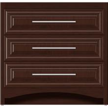 Strasser Woodenwork 45-562 - 36 X 18 X 34.5 Ravenna Town Vanity Classic Miter Choc Cherry 3 Drw