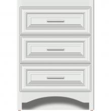 Strasser Woodenwork 45-052 - 24 X 21 X 34.5 Ravenna Town Vanity Classic Miter Powder Grey 3 Drw