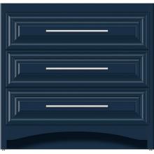 Strasser Woodenwork 45-686 - 36 X 21 X 34.5 Ravenna Town Vanity Classic Miter Lapis Night 3 Drw