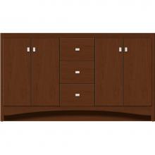 Strasser Woodenwork 43-589 - 60 X 21 X 34.5 Ravenna View Vanity Slab Pecan Cherry Db